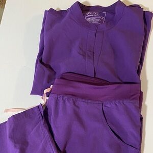 Figs Vibrant Purple Scrub Ensemble